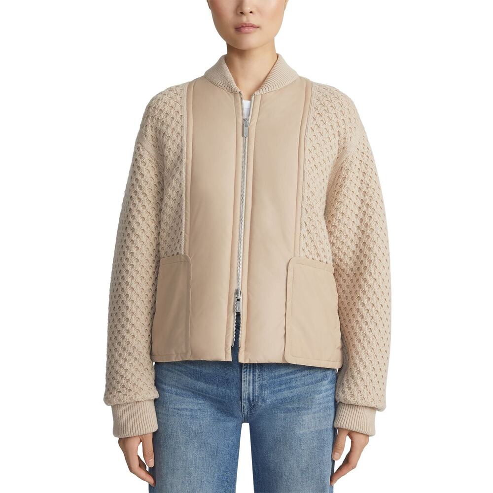 Lafayette 148 Reversible Knit Bomber Jacket | Size Large | NWT
